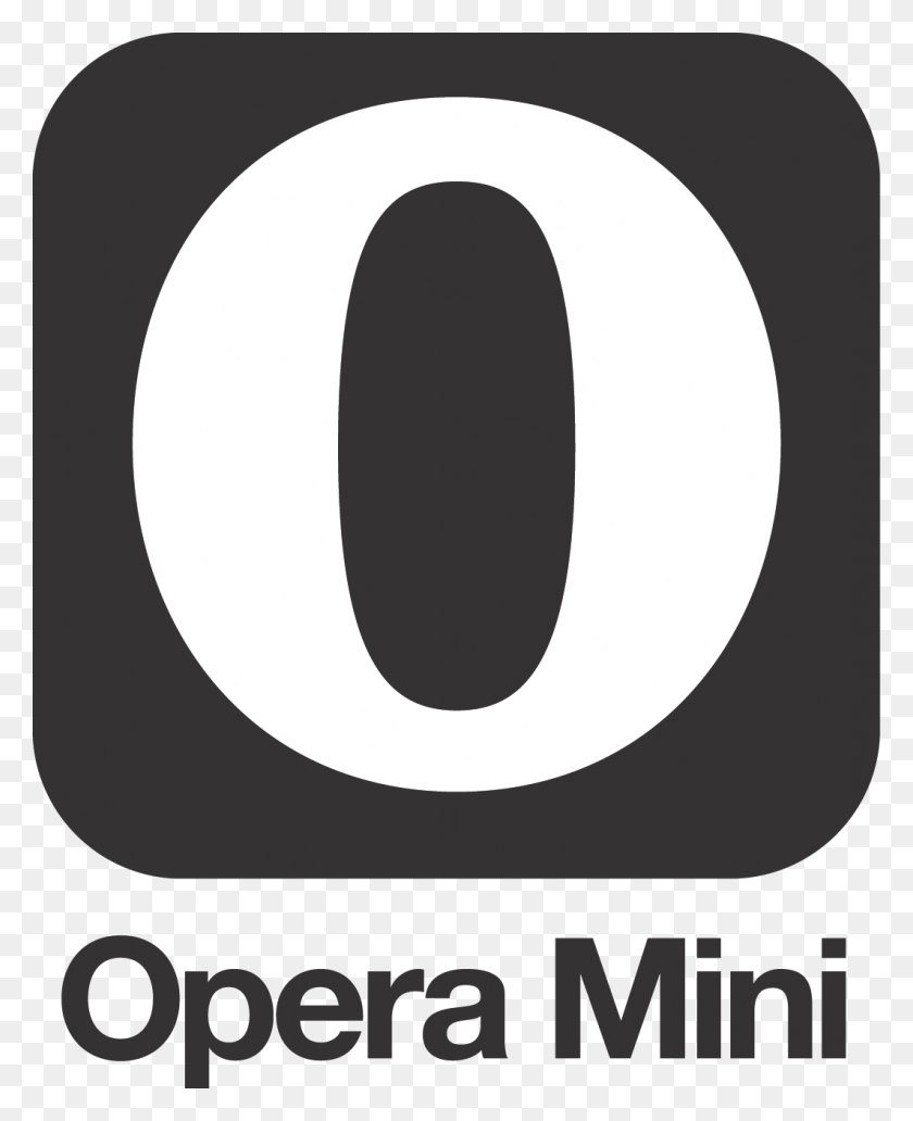 1063x1326 Плоский Логотип Opera Mini Браузер Opera Mini Black, Текст, Число, Символ Hd Png Скачать