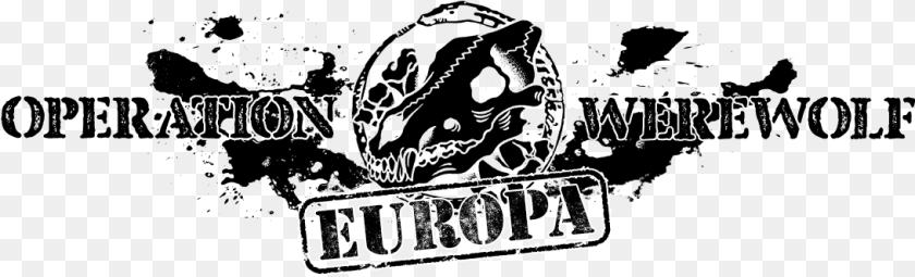1092x332 Operation Werewolf Europa Graphic Design, Logo Sticker PNG