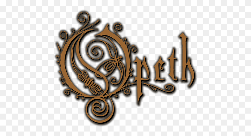 484x395 Логотип Opeth Прозрачный, Бронза, Дерево, Текст Hd Png Скачать