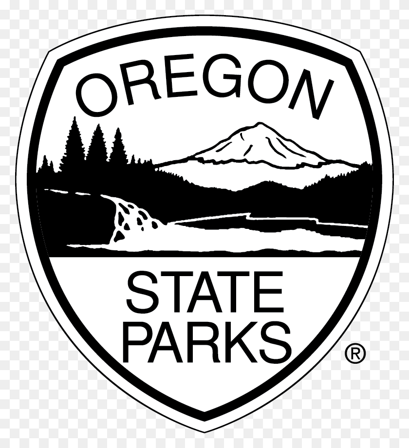 778x860 Oprd Shield Transparent Use Ppt Bw R Oregon State Parks, Label, Text, Logo HD PNG Download