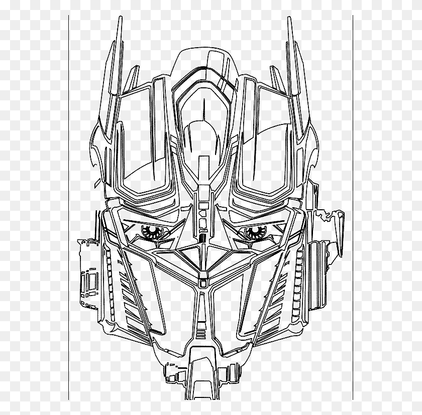 567x767 Optimus Prime Face Coloring Pages Imagens Dos Transformers Para Colorir, Architecture, Building HD PNG Download