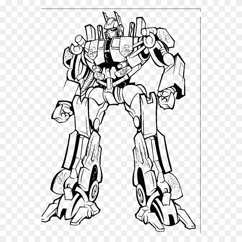 552x780 Optimus Prime Transformers Coloring Pages Childhood Bumblebee Transformer Colouring Page, Robot HD PNG Download