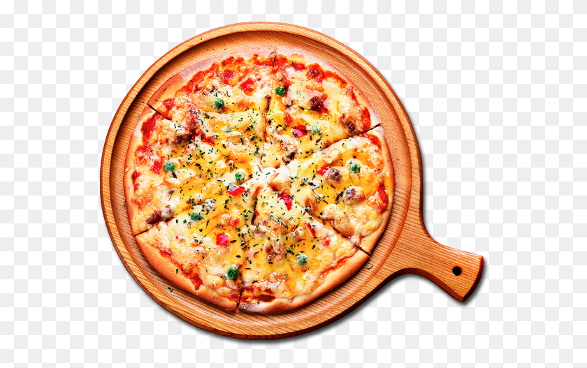 560x467 Or Thin Dough Pizza Pizza On Wooden Plate, Food, Meal, Dish HD PNG Download