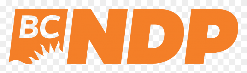 2000x483 Orange Bc Ndp Party Logo, Number, Symbol, Text HD PNG Download
