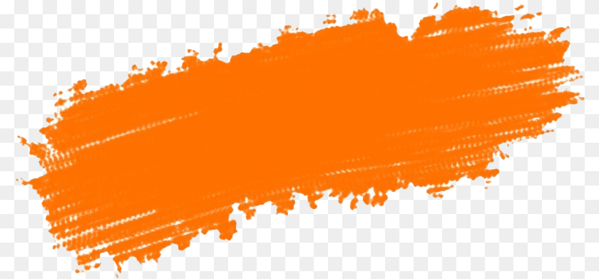 801x391 Orange Brush Stroke Clip Art Clipart PNG