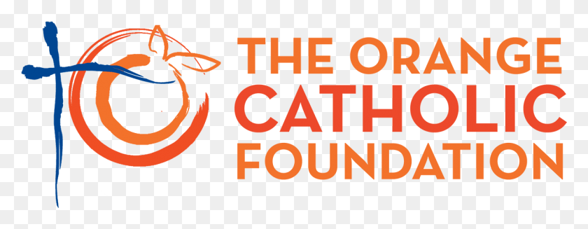 1222x419 Orange Catholic Foundation Cair, Text, Alphabet, Label HD PNG Download