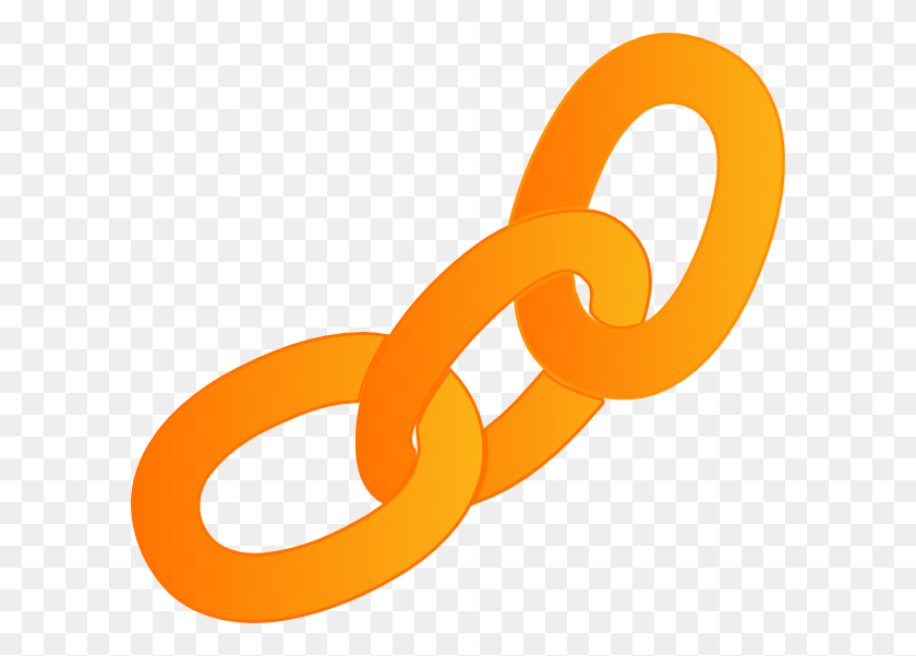 600x541 Orange Chain Link Clip Art Chain Link Clip Art, Knot, Chain HD PNG Download