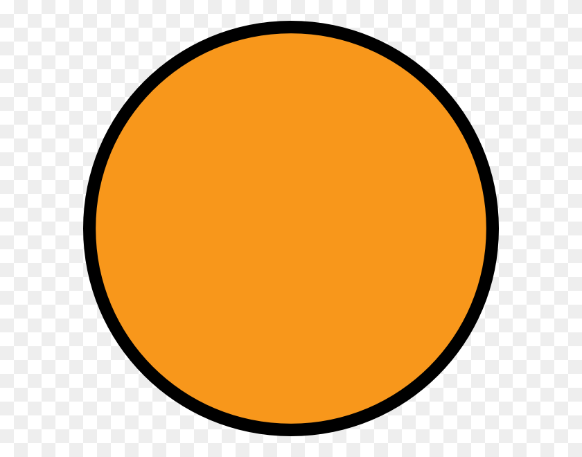 600x600 Orange Circle Clip Art At Clkercom Vector Circle, Moon, Outer Space, Night HD PNG Download