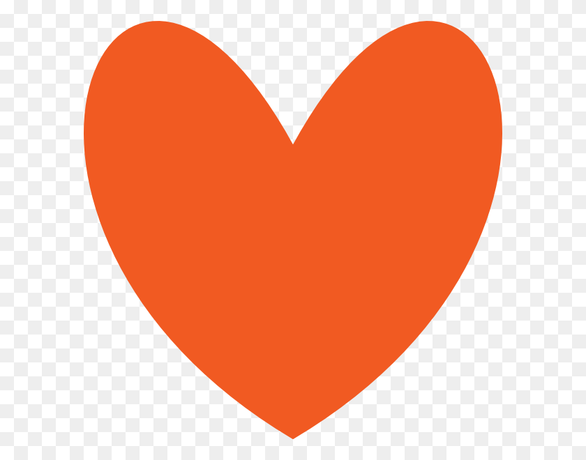600x600 Оранжевый Цвет В Форме Сердца, Воздушный Шар, Шар, Сердце Hd Png Скачать
