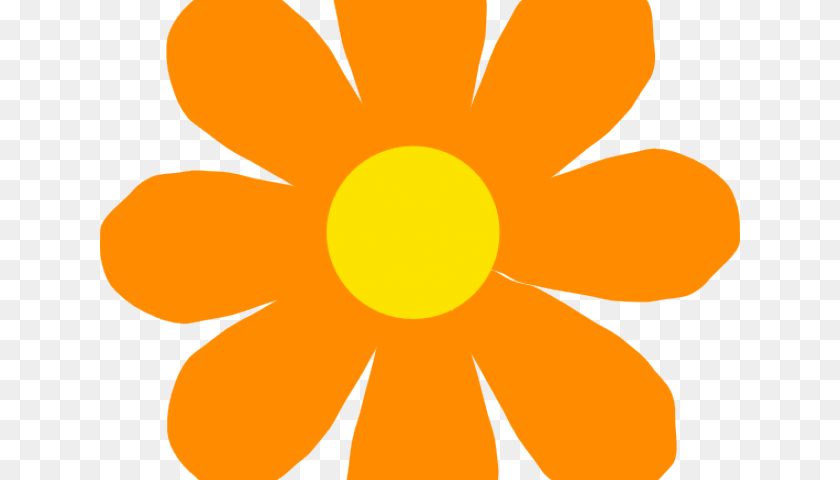 640x480 Orange Flower Clipart, Sun, Sky, Daisy, Plant Transparent PNG