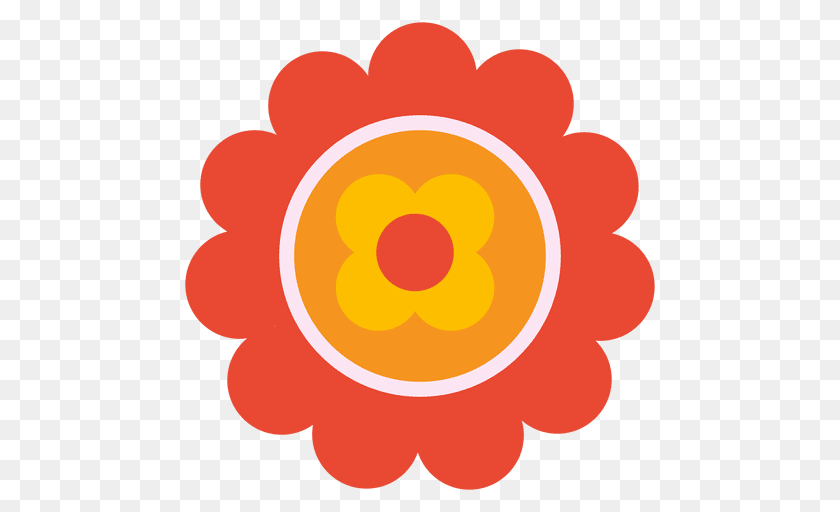 512x512 Orange Flower Icon, Nature, Outdoors, Sky, Logo Transparent PNG