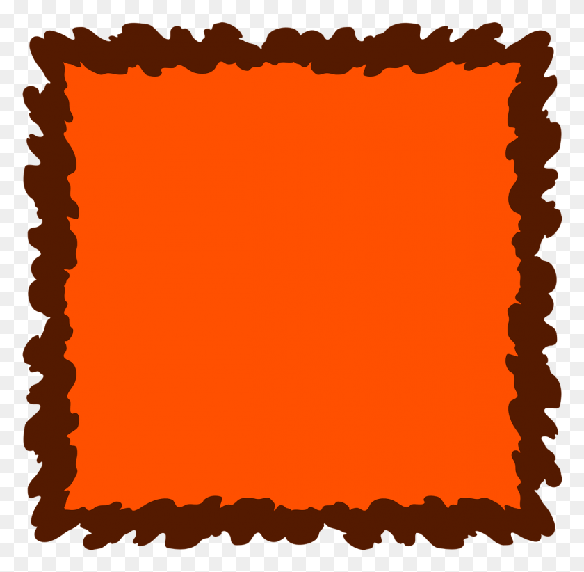 1227x1199 Orange Frame Background Album Image Beaver Spirit Animal, Cushion, Pumpkin, Vegetable HD PNG Download