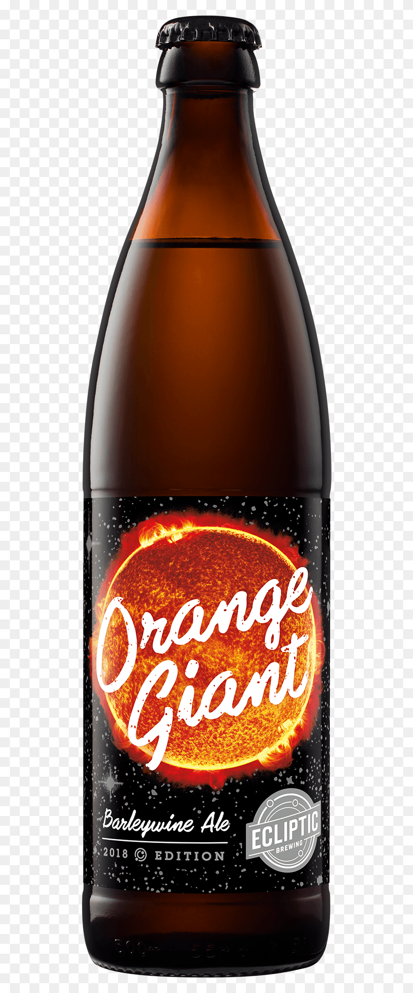 510x1960 Оранжевый Гигант Barelywine Bottles To Go Available Стеклянная Бутылка, Пиво, Алкоголь, Напитки Hd Png Скачать