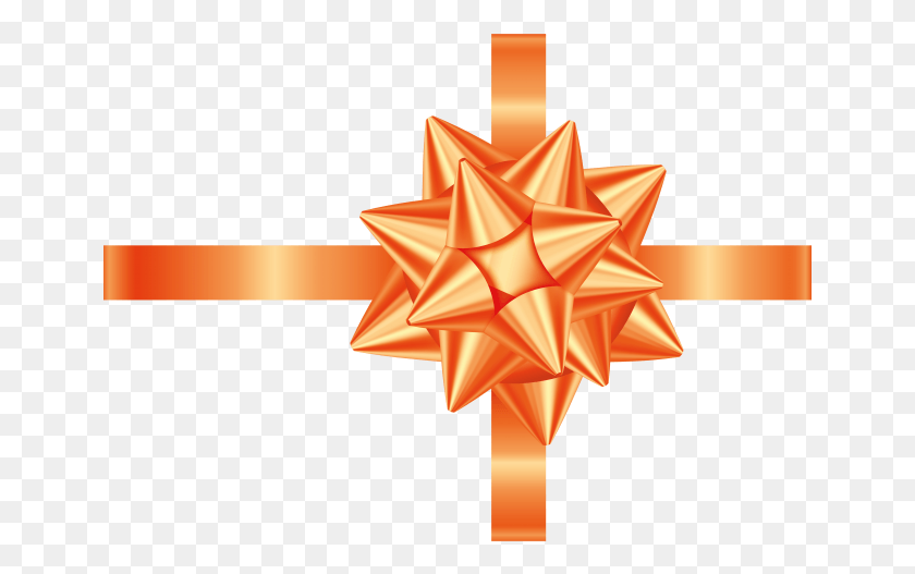 651x467 Orange Gift Bow Gift Bow Transparent Blue, Lamp, Symbol, Star Symbol HD PNG Download