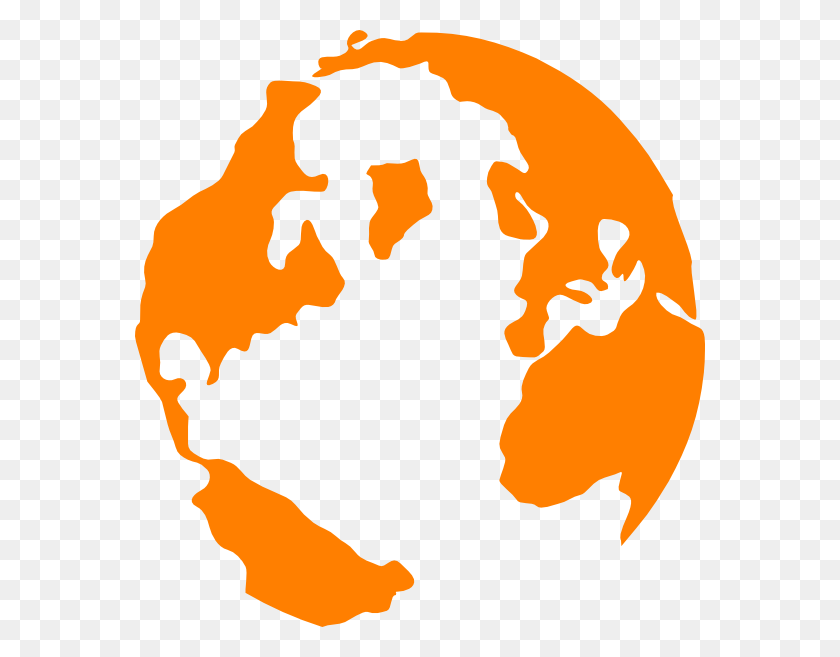 570x597 Orange Globe Clip Art Change You Wish To See, Astronomy, Outer Space, Universe HD PNG Download