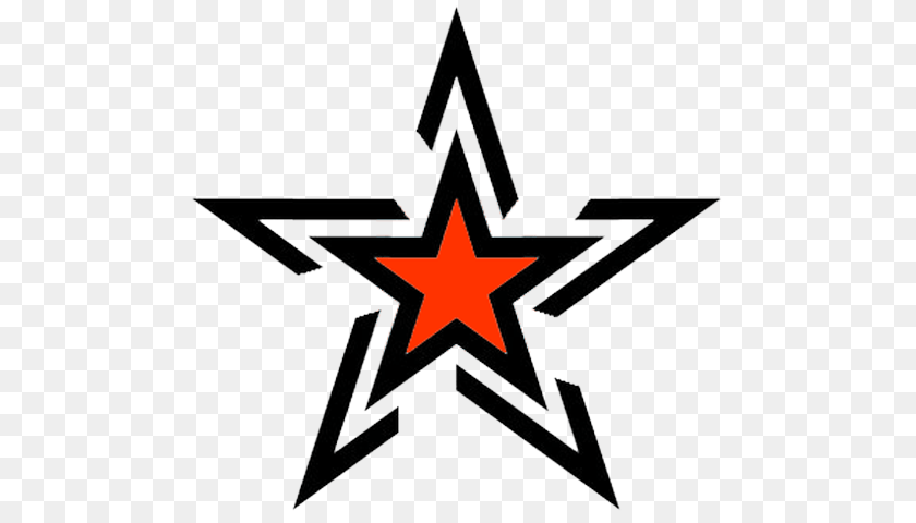 500x480 Orange Ink Star Tattoo Design, Star Symbol, Symbol Transparent PNG