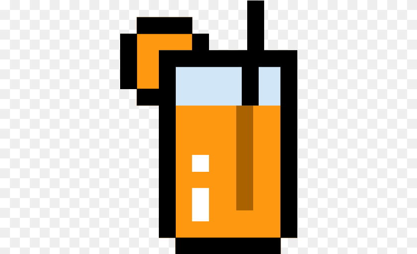 Orange Juice Icon Cross, Text Sticker PNG
