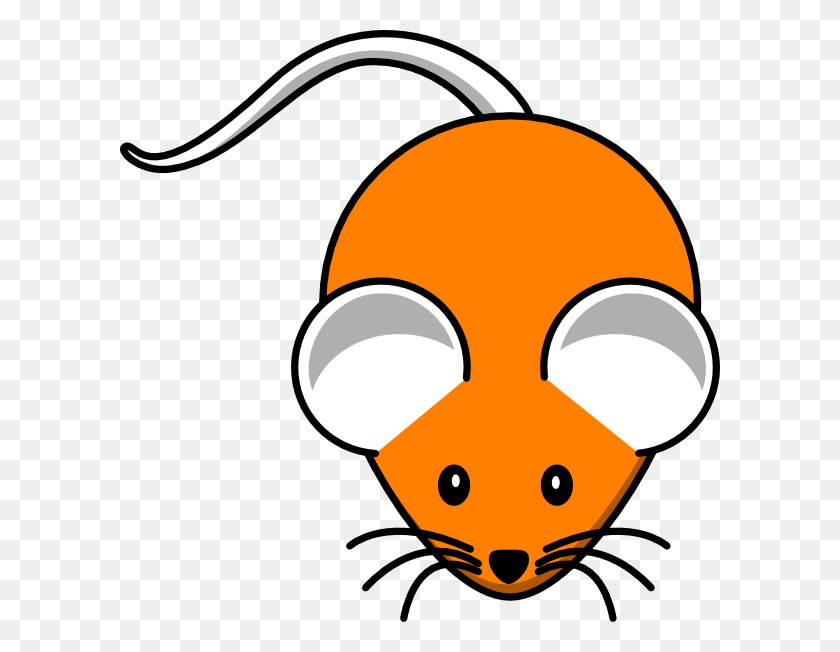 600x592 Orange Mouse Svg Clip Arts 600 X 592 Px Cute Mouse Clip Art, Rodent, Mammal, Animal HD PNG Download