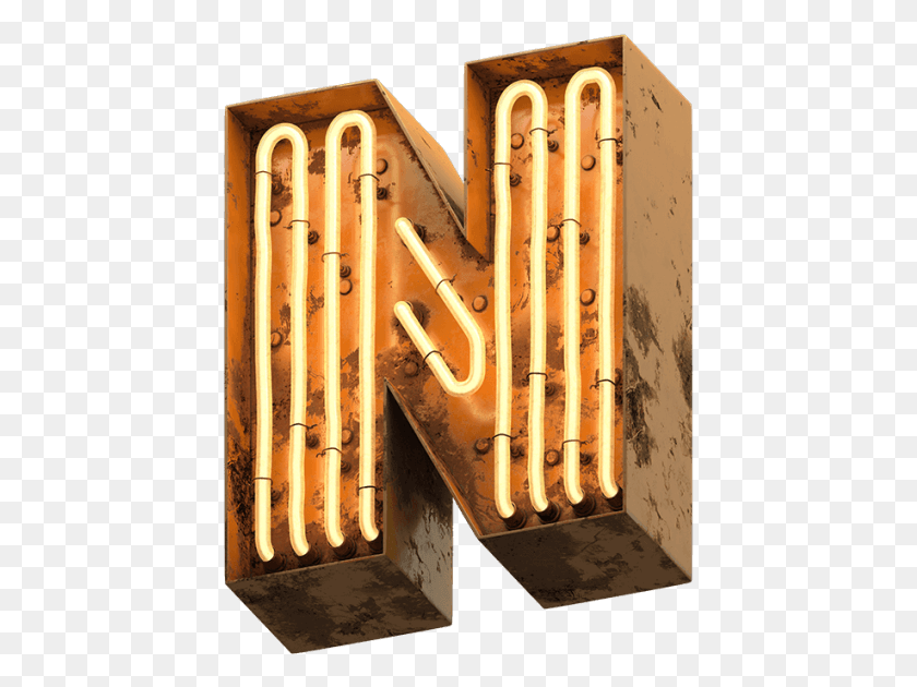 431x570 Orange Neon Font Plywood, Light, Hotel, Building HD PNG Download