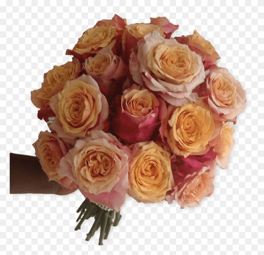 902x871 Orange Pink Rose Bouquet Floribunda, Plant, Flower, Blossom HD PNG Download