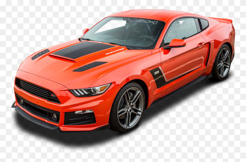 1070x675 Orange Roush Stage 3 Mustang Car Image 2015 Orange Roush Mustang, Sports Car, Vehicle, Transportation HD PNG Download