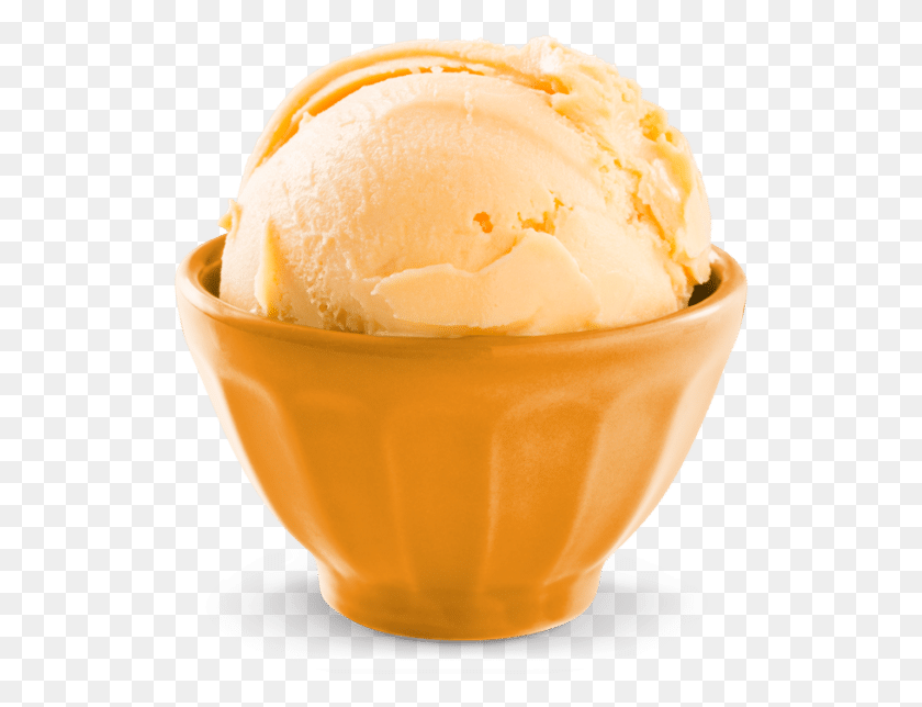 526x584 Orange Sherbet Ice Cream From Friendly39s Soy Ice Cream, Cream, Dessert, Food HD PNG Download