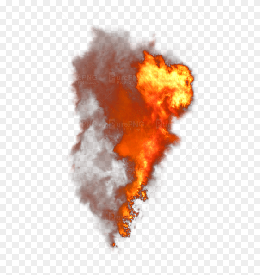 480x828 Orange Smoke Free Transparent Background Fire Smoke, Flame, Bonfire, Poster HD PNG Download