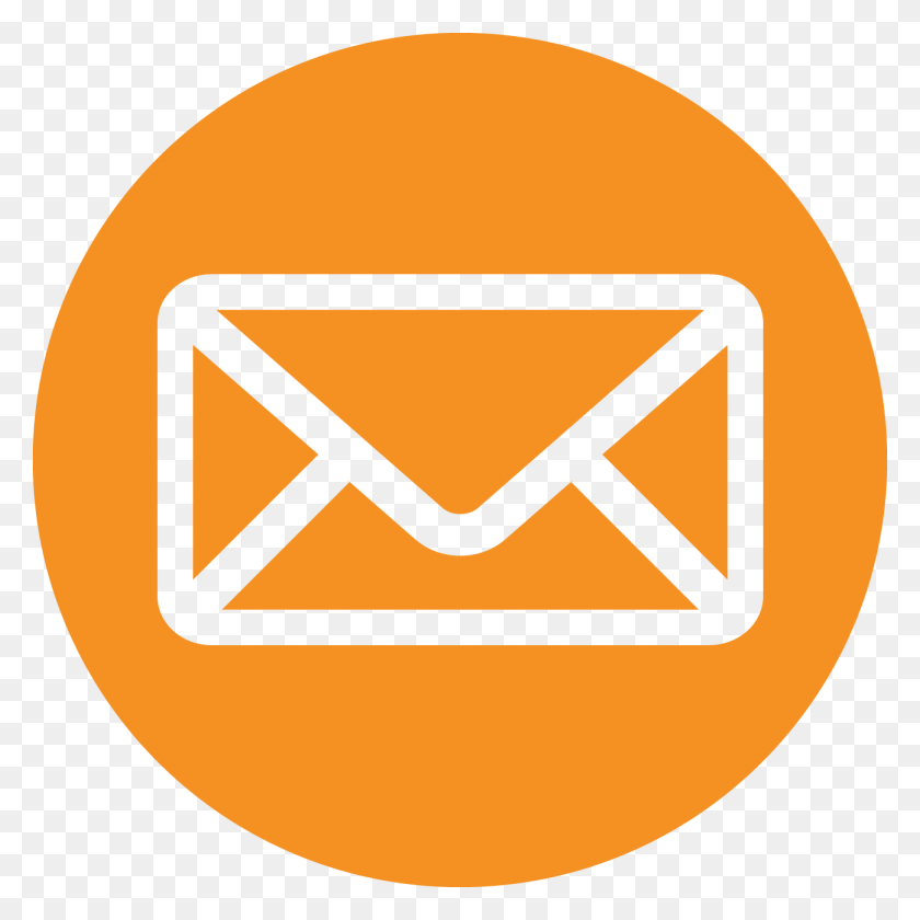1296x1296 Оранжевый Прозрачный Значок Электронной Почты Голубой Значок Почты, Конверт, Почта, Бейсболка Png Скачать