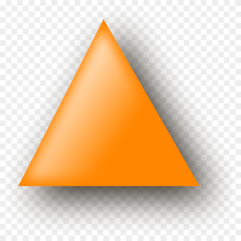 800x800 Orange Triangle Clipart Learning Numbers Triangle Figuras Geometricas Color Naranja, Lamp HD PNG Download