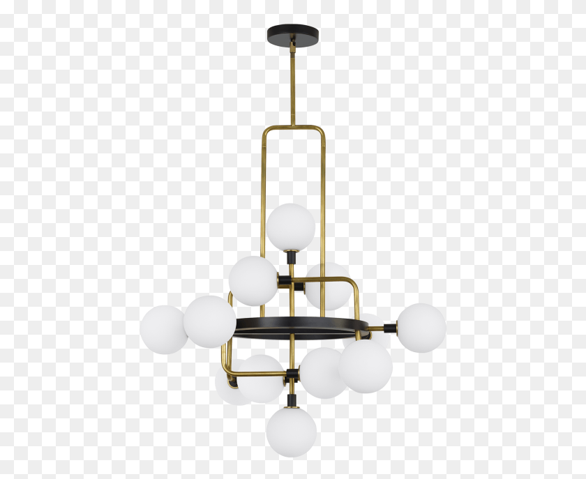 443x627 Orb 10 Light Radial Pendant Light Viaggio Chandelier By Tech Lighting, Lamp, Transportation, Vehicle HD PNG Download