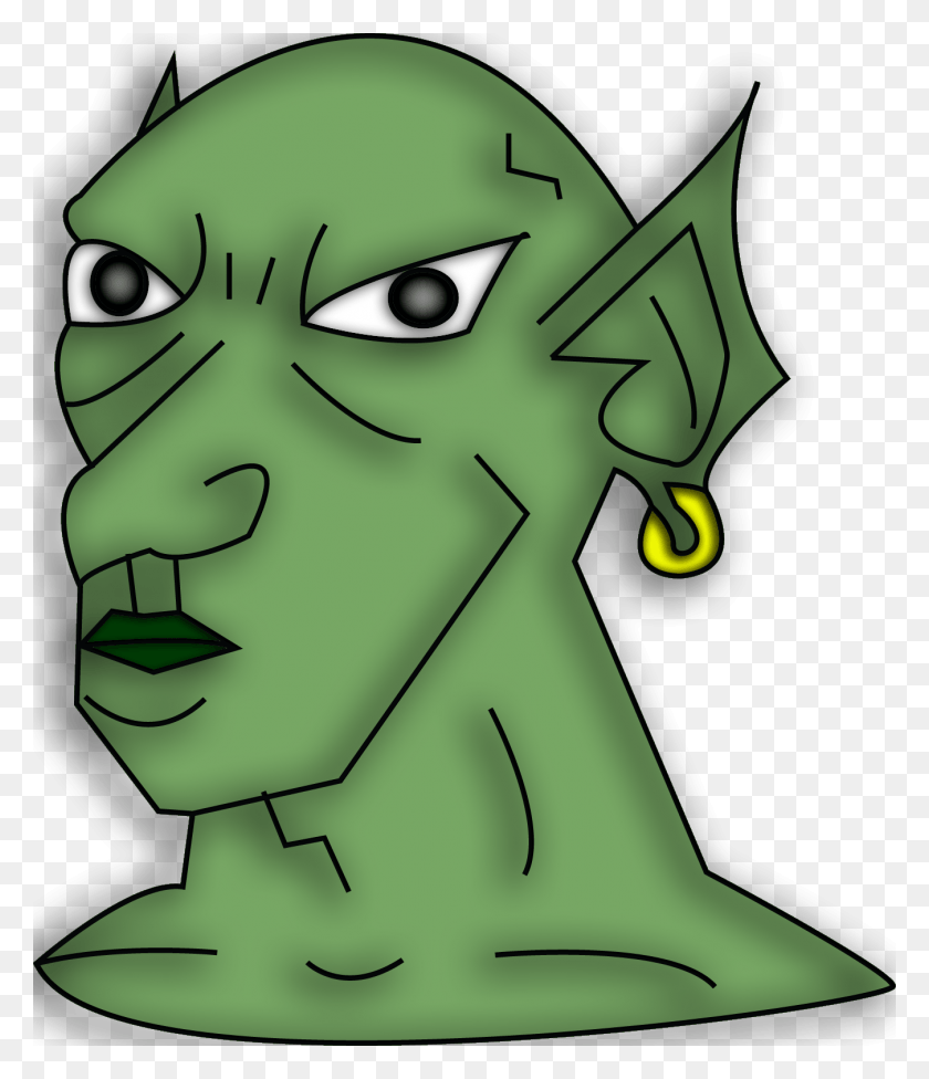 1349x1585 Orc Portrait Shaded 0 Clip Art, Green, Face, Plant HD PNG Download