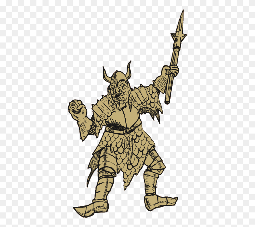 397x688 Orc Warmonger Ecru 2 Illustration, Person, Human, Knight HD PNG Download