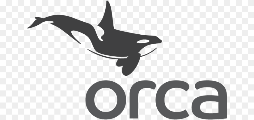 900x426 Orca, Stencil, Animal, Fish, Sea Life Sticker PNG