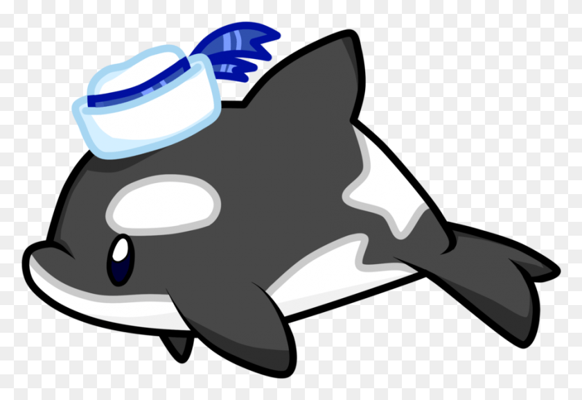 893x592 Orca Drawing Adorable Cute Killer Whale Drawing, Axe, Tool, Animal HD PNG Download