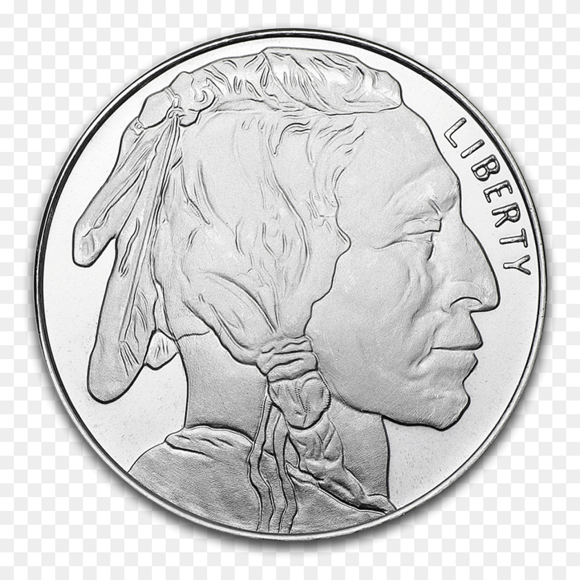 1427x1427 Order 1 Oz Silver Buffalo Much Is 1 Ounce Of Silver Worth, Coin, Money HD PNG Download