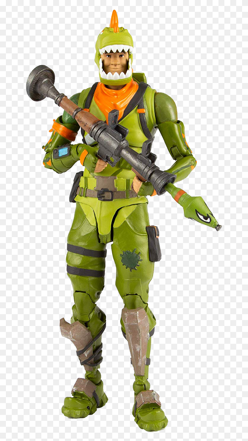 665x1428 Order The Mcfarlane Toys Fortnite Rex Here From Entertainment Fortnite Rex Action Figure, Person, Human, Costume HD PNG Download