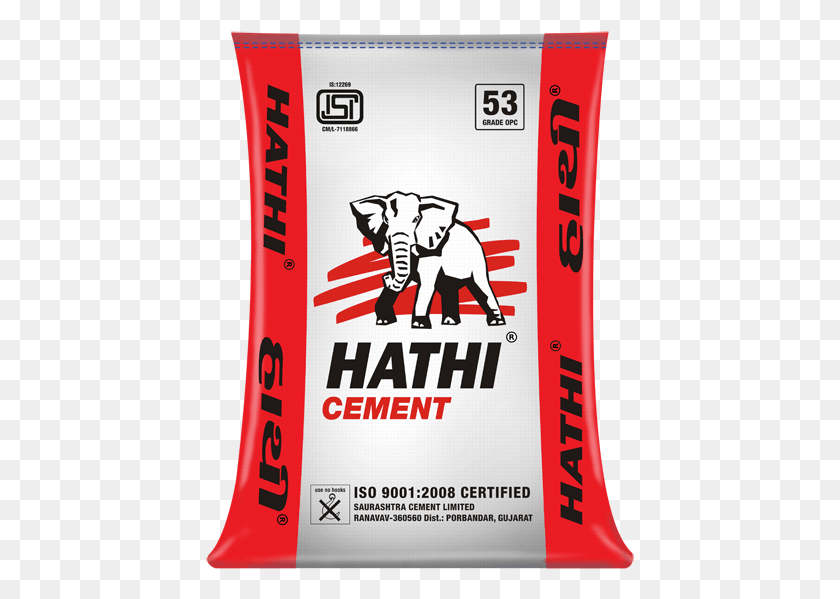 429x539 Ordinary Portland Cement 53 Grade Hathi Cement, Advertisement, Paper, Text HD PNG Download