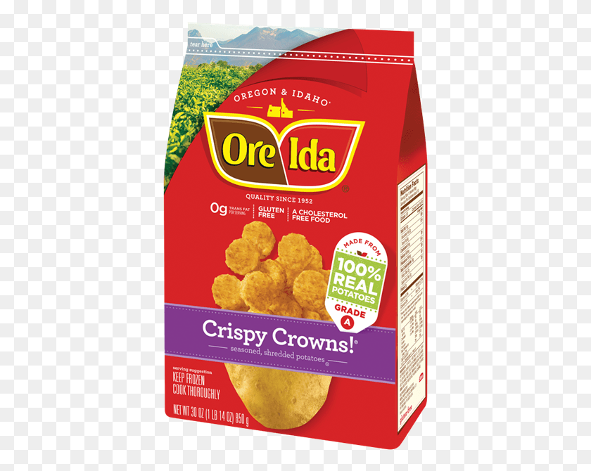 Ore Ida Crispy Crowns Tater Tots Ore Ida Crispy Crowns Food Fried