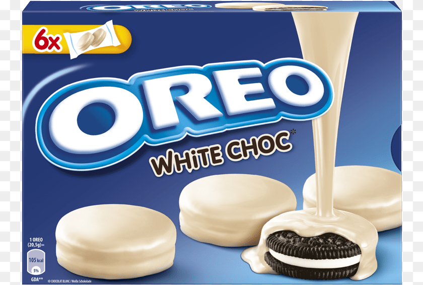 757x566 Oreos Covered With White Chocolate Oreo White, Cream, Dessert, Food, Icing Sticker PNG