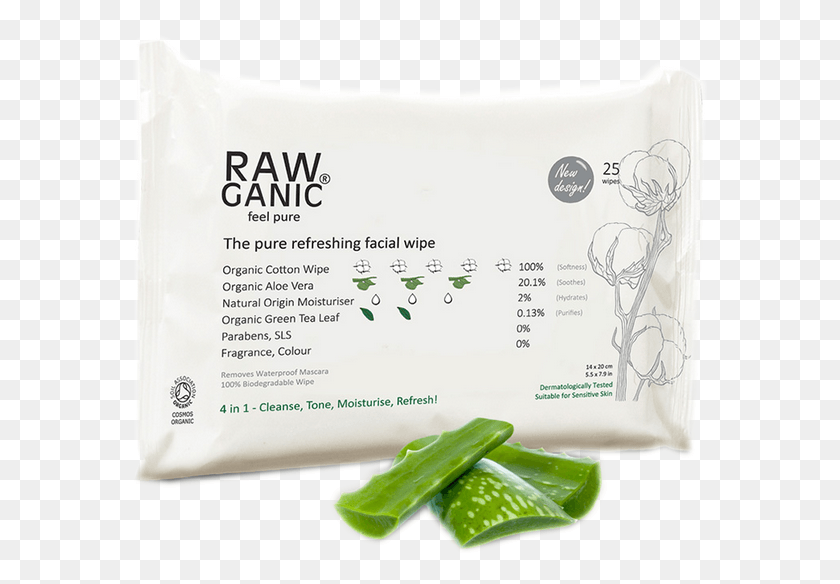 581x524 Organic Aloe Vera Facial Cleansing Wipes Aloe, Pillow, Cushion, Plant HD PNG Download
