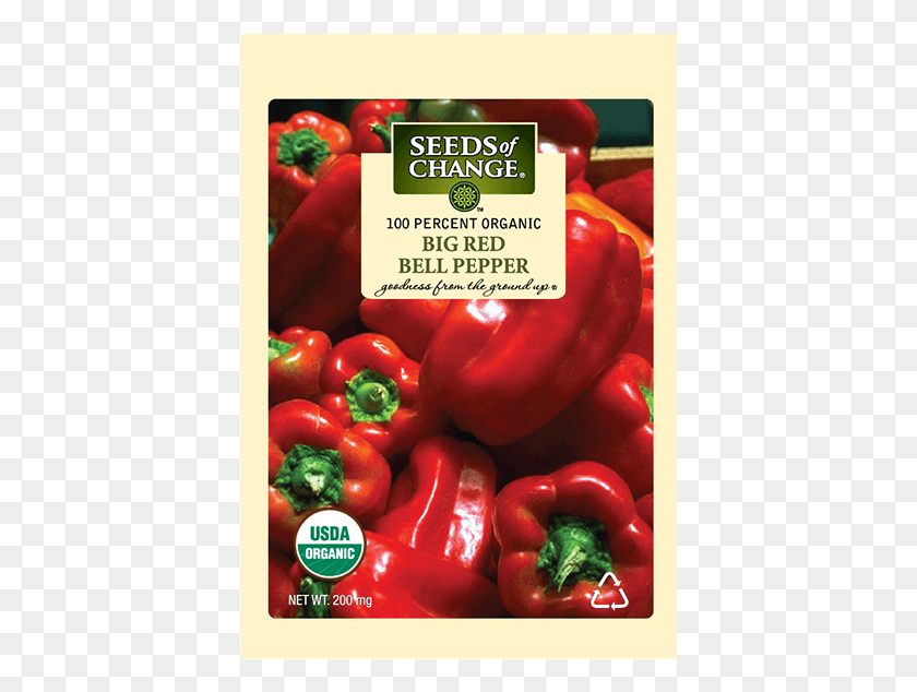 400x574 Organic Big Red Sweet Pepper Seeds Usda Organic, Plant, Vegetable, Food HD PNG Download
