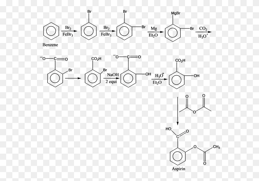 590x529 Organic Chemistry Synthesis Of Aspirin Starting At Benzene, Outdoors, Nature, Outer Space HD PNG Download