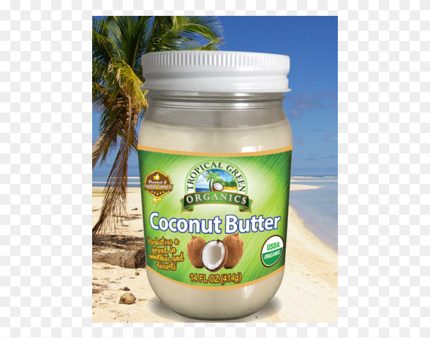 481x601 Organic Coconut Butter Tropical Green Drink, Mayonnaise, Food, Plant HD PNG Download