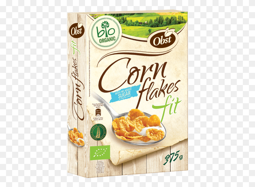 399x556 Organic Corn Flakes Fit Belgian Waffle, Food, Bread, Text Descargar Hd Png