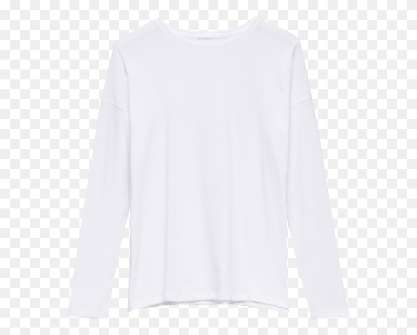 570x615 Organic Cotton White Longsleeve Long Sleeved T Shirt, Sleeve, Clothing, Apparel Descargar Hd Png