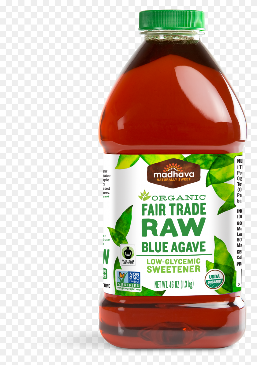 1195x1734 Organic Fair Trade Raw Agave 46 Oz Agave Nectar, Food, Label, Text HD PNG Download