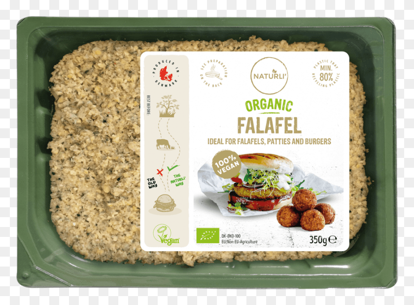 869x622 Organic Falafel Ideal For Falafels Patties And Burgers Naturli Plantefars, Burger, Food, Breakfast HD PNG Download