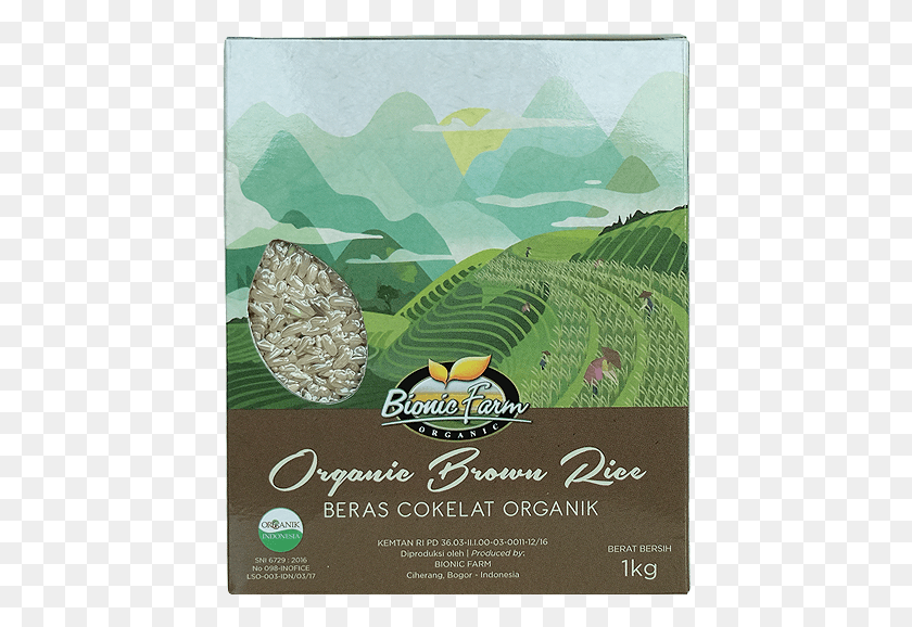 432x518 Organic Fragrant Brown Rice Bionic Farm, Vegetation, Plant, Land Descargar Hd Png