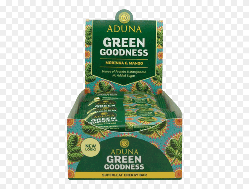 392x577 Organic Green Goodness Bar Aduna, Plant, Food, Paper HD PNG Download