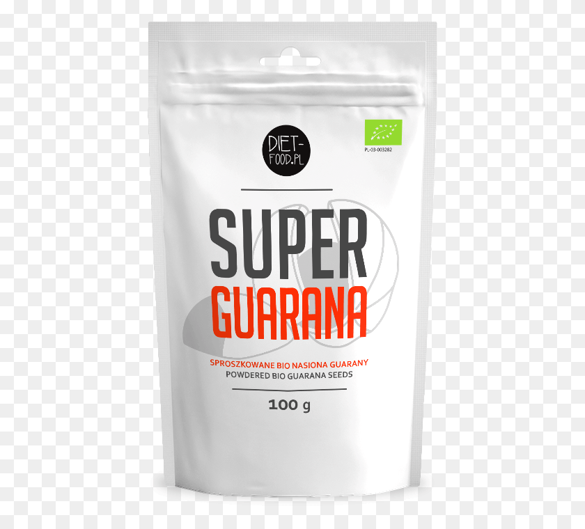 417x700 Organic Guarana Powder Bag, Text, Bottle, Beverage HD PNG Download